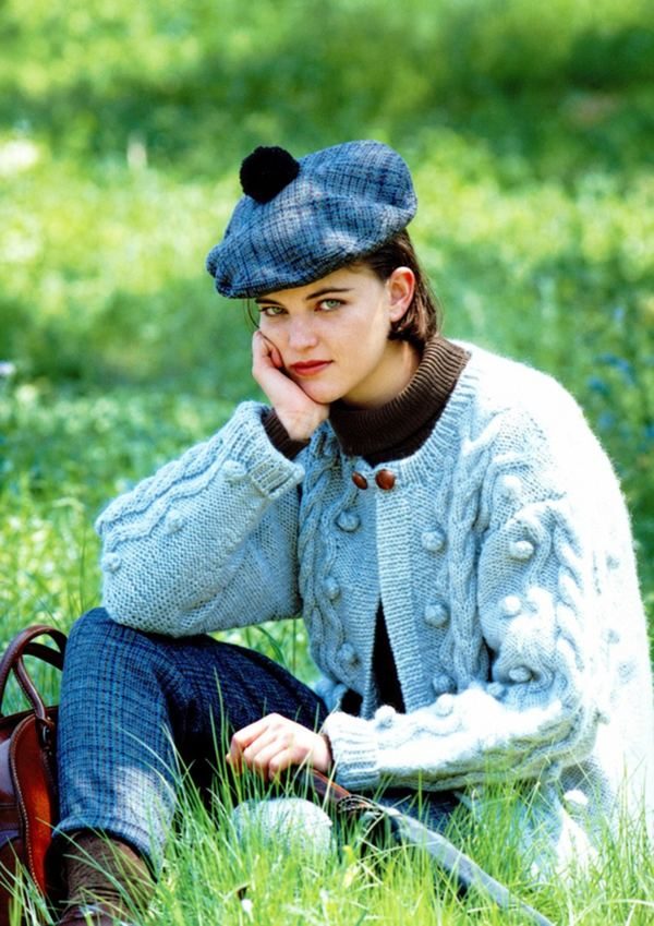 The Country Weekend Cardigan, an original 1980s knitting pattern