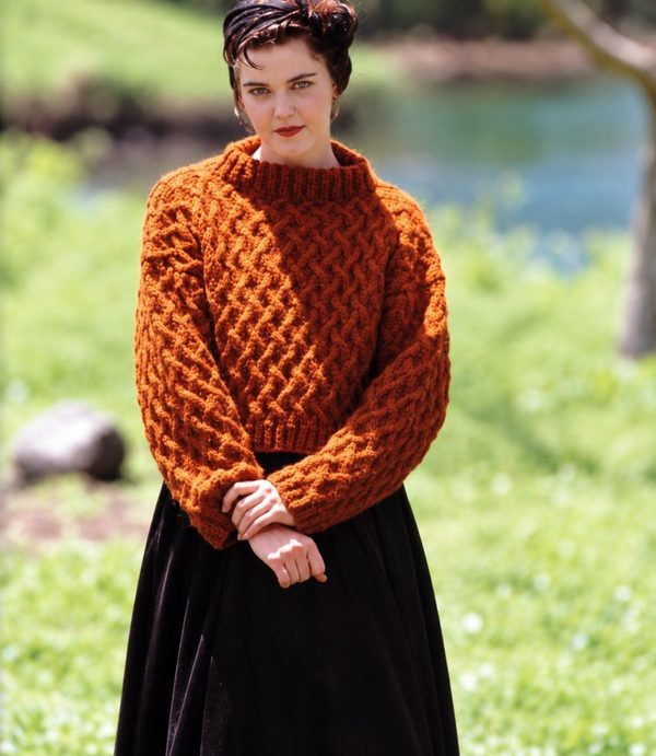 The Footloose Lattice, an original 1980s knitting pattern