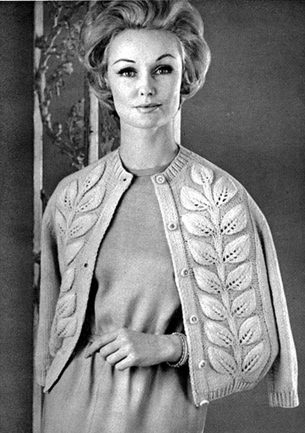 The Garden Room, an original 1960s knitting pattern