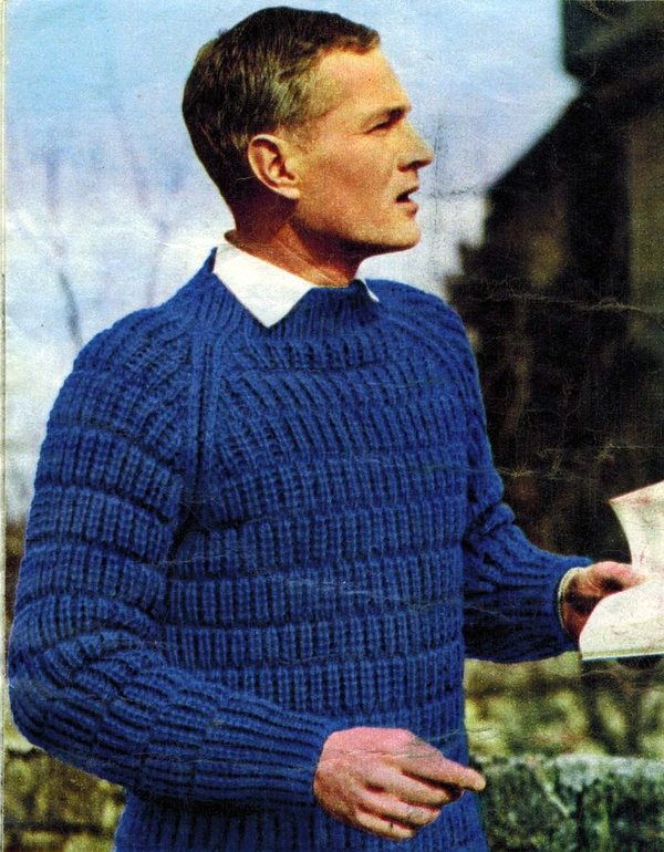 The Mersey Beat Sweater, an original 1960s knitting pattern