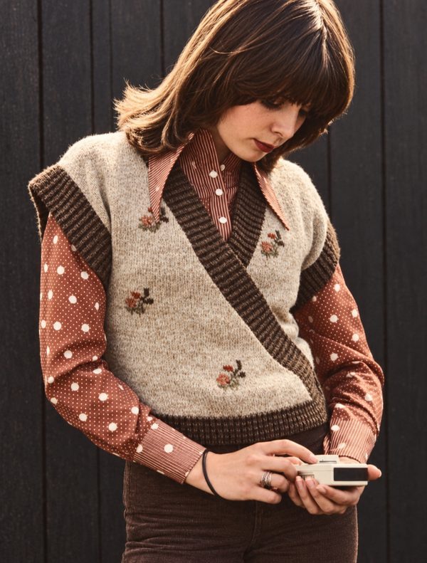 The Portobello Wrap, an original 1970s knitting pattern