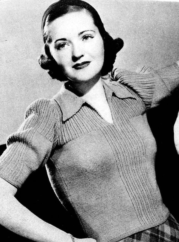 The Savoy Sweater, an original 1940s knitting pattern